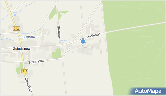 Golędzinów, Lutosławskiego Witolda, mapa Golędzinów