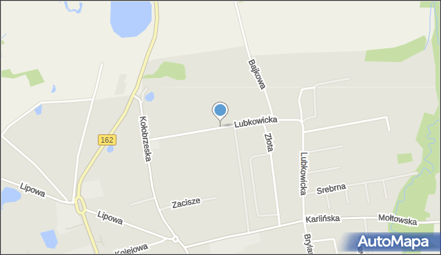 Gościno, Lubkowicka, mapa Gościno