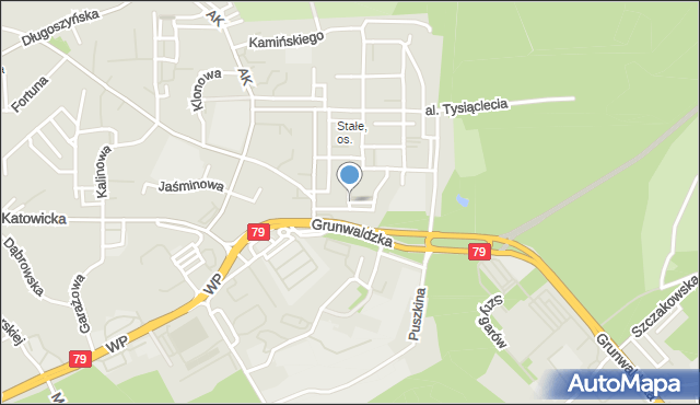 Jaworzno, Łukasiewicza Ignacego, mapa Jaworzno