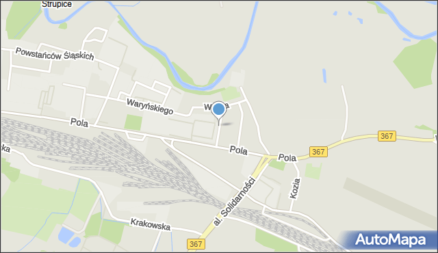 Jelenia Góra, Łukasiewicza Ignacego, mapa Jelenia Góra
