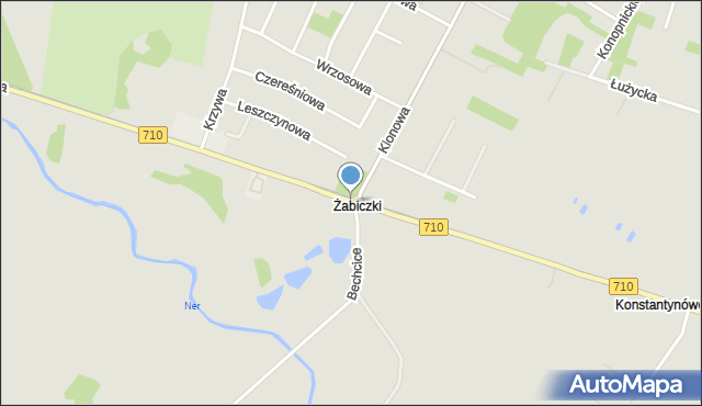 Konstantynów Łódzki, Lutomierska, mapa Konstantynów Łódzki