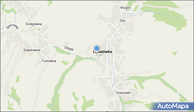 Lubatówka, Lubatówka, mapa Lubatówka