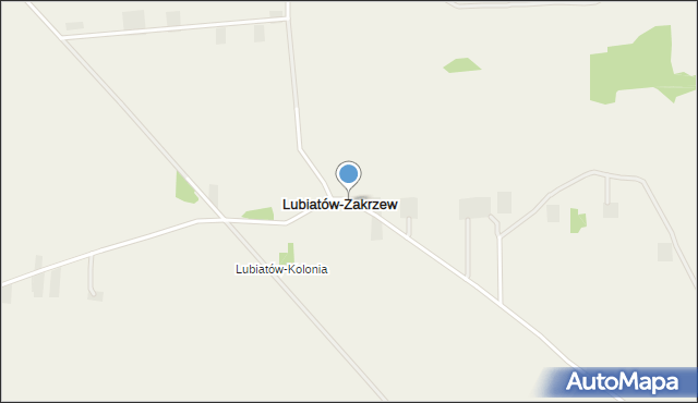 Lubiatów-Zakrzew, Lubiatów-Zakrzew, mapa Lubiatów-Zakrzew