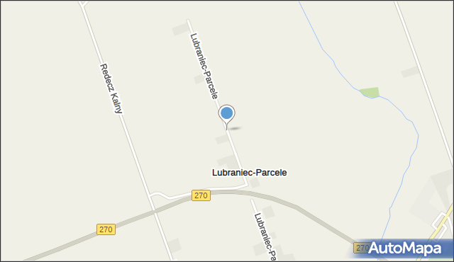 Lubraniec-Parcele, Lubraniec-Parcele, mapa Lubraniec-Parcele