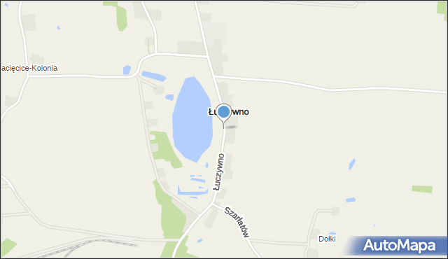 Łuczywno, Łuczywno, mapa Łuczywno