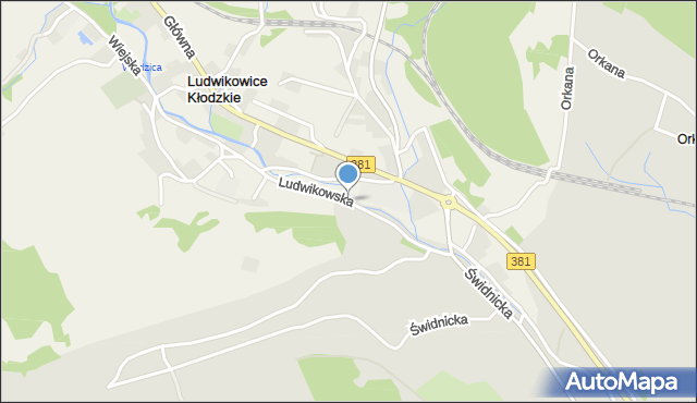 Ludwikowice Kłodzkie, Ludwikowska, mapa Ludwikowice Kłodzkie