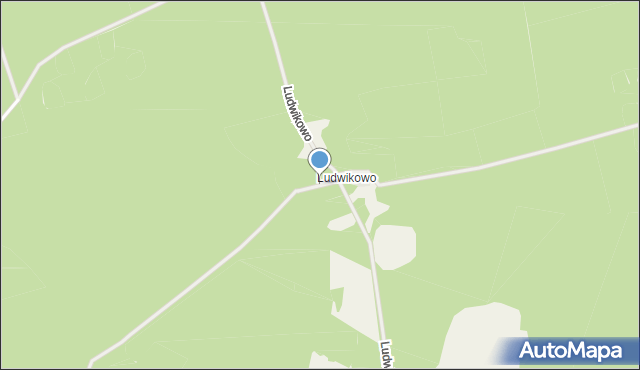 Ludwikowo gmina Czerwonak, Ludwikowo, mapa Ludwikowo gmina Czerwonak