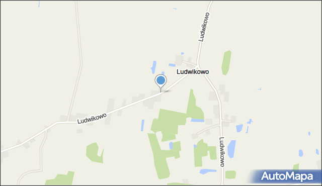 Ludwikowo gmina Kcynia, Ludwikowo, mapa Ludwikowo gmina Kcynia