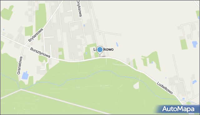 Ludwikowo gmina Stara Biała, Ludwikowo, mapa Ludwikowo gmina Stara Biała