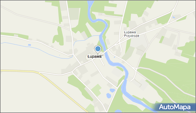 Łupawa, Łupawa, mapa Łupawa