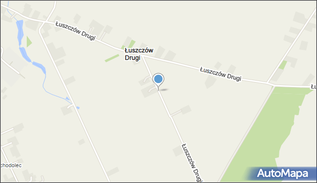 Łuszczów Drugi, Łuszczów Drugi, mapa Łuszczów Drugi