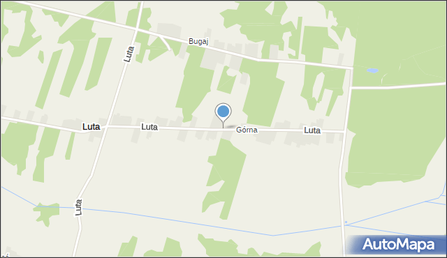 Luta gmina Stąporków, Luta, mapa Luta gmina Stąporków