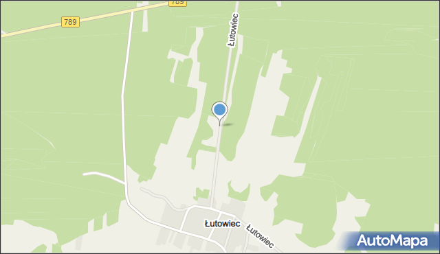 Łutowiec, Łutowiec, mapa Łutowiec