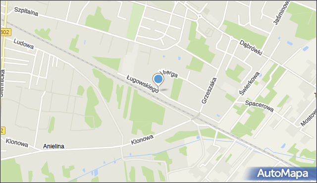 Mińsk Mazowiecki, Ługowskiego Mieczysława, mapa Mińsk Mazowiecki