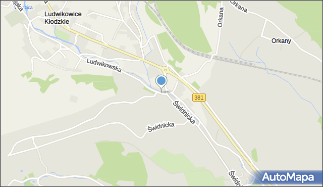 Nowa Ruda powiat kłodzki, Ludwikowska, mapa Nowa Ruda powiat kłodzki