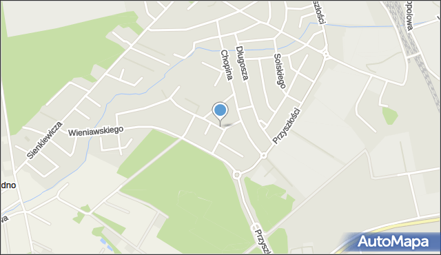 Nowa Sól, Lutosławskiego Witolda, mapa Nowa Sól