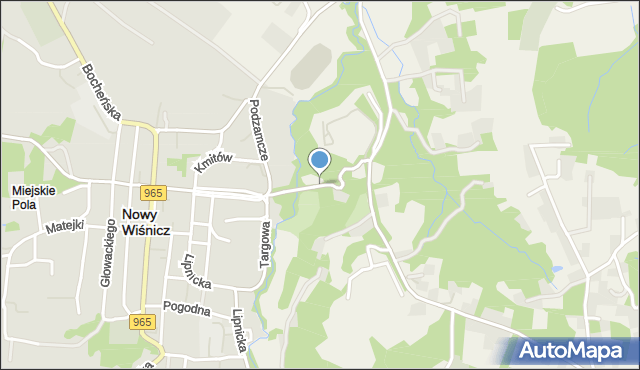 Nowy Wiśnicz, Lubomirskiego Stanisława, mapa Nowy Wiśnicz