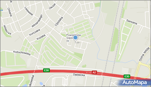 Poznań, Ludygi-Laskowskiego Jana, mapa Poznania