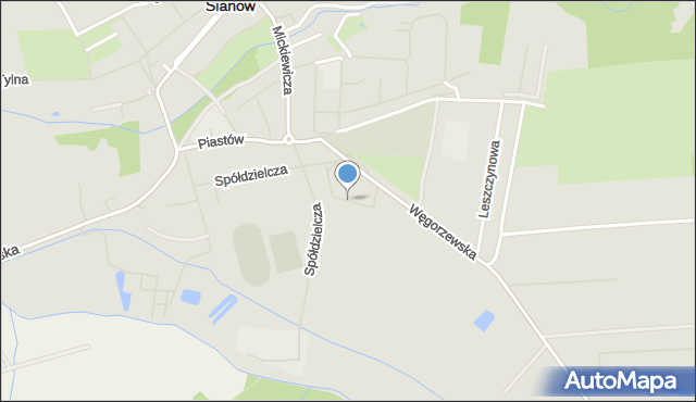 Sianów, Lutyków, mapa Sianów