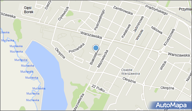 Siedlce, Lubelska, mapa Siedlce