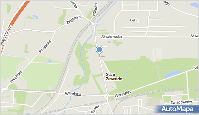 Sosnowiec, Łukasiewicza Ignacego, mapa Sosnowca