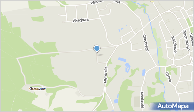 Sulęcin, Lukoszka Jerzego, mapa Sulęcin