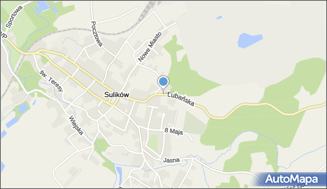 Sulików powiat zgorzelecki, Lubańska, mapa Sulików powiat zgorzelecki