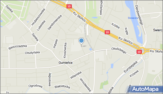 Szczecin, Lubawska, mapa Szczecina