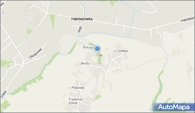 Trzebinia gmina Świnna, Łukowa, mapa Trzebinia gmina Świnna