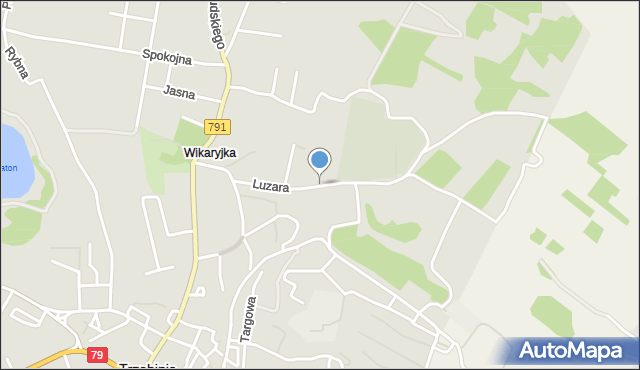 Trzebinia powiat chrzanowski, Luzara, ks. hm., mapa Trzebinia powiat chrzanowski