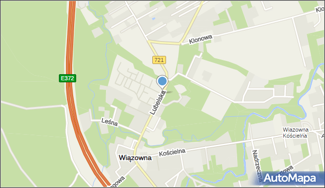 Wiązowna, Lubelska, mapa Wiązowna