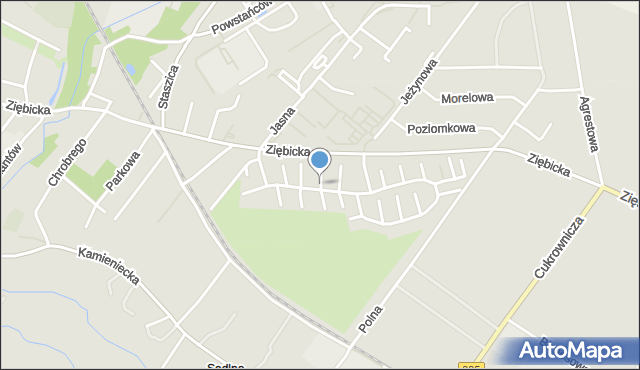 Ząbkowice Śląskie, Łubinowa, mapa Ząbkowice Śląskie