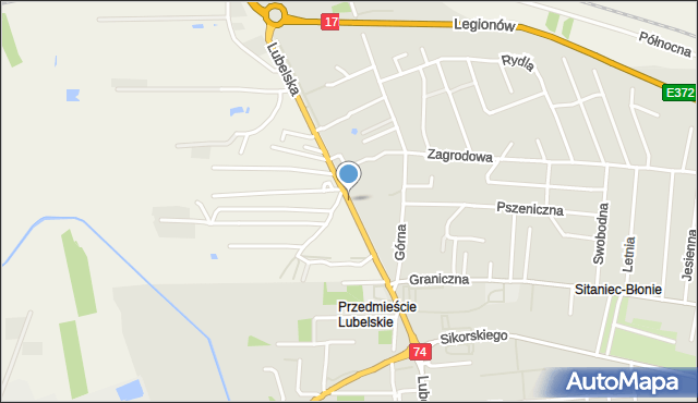 Zamość, Lubelska, mapa Zamościa