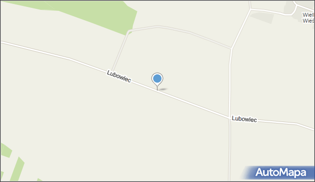 Złota powiat pińczowski, Lubowiec, mapa Złota powiat pińczowski