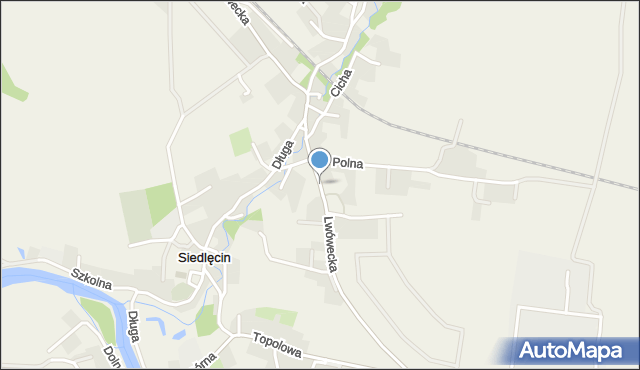 Siedlęcin, Lwówecka, mapa Siedlęcin