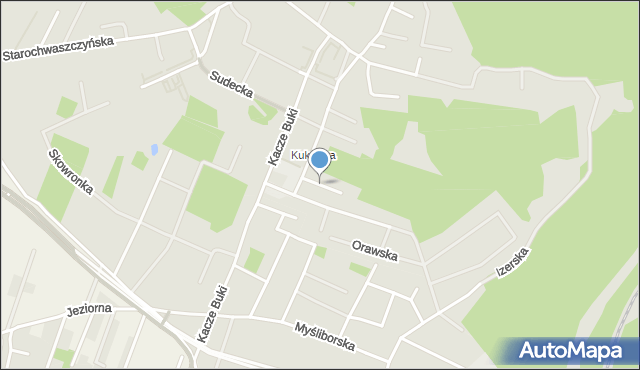 Gdynia, Łysogórska, mapa Gdyni