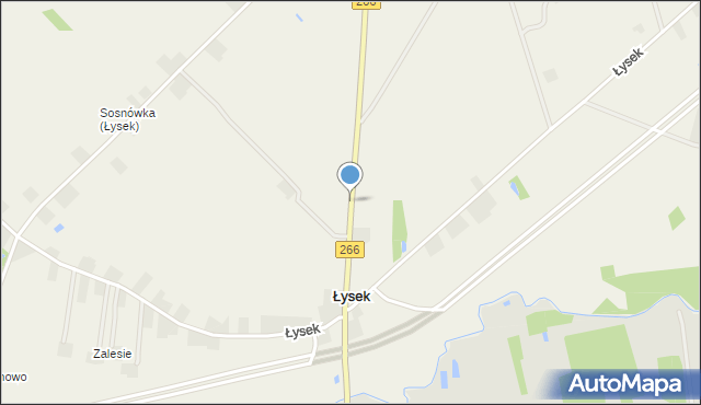 Łysek, Łysek, mapa Łysek