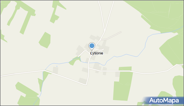 Łysonie, Łysonie, mapa Łysonie