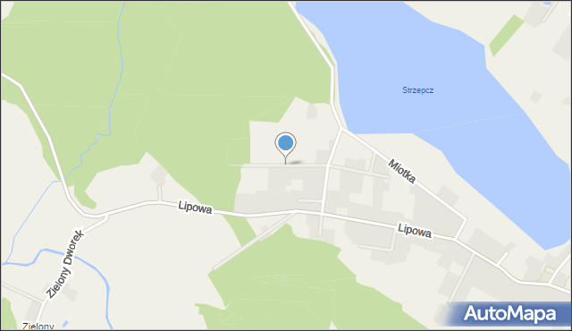 Strzepcz, Łysakowskiego Bernarda, mapa Strzepcz