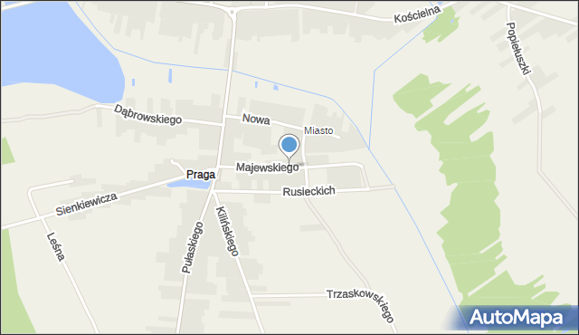 Adamów powiat łukowski, Majewskiego Jana Stanisława, mapa Adamów powiat łukowski