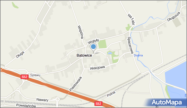 Batowice, Matejki Jana, mapa Batowice