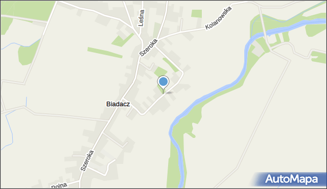 Biadacz gmina Łubniany, Małapańska, mapa Biadacz gmina Łubniany