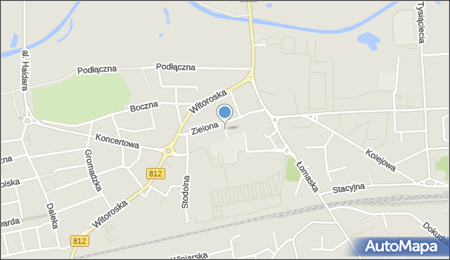 Biała Podlaska, Mała, mapa Białej Podlaskiej