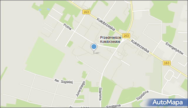 Białogard, Malinowskiego Bronisława, mapa Białogard