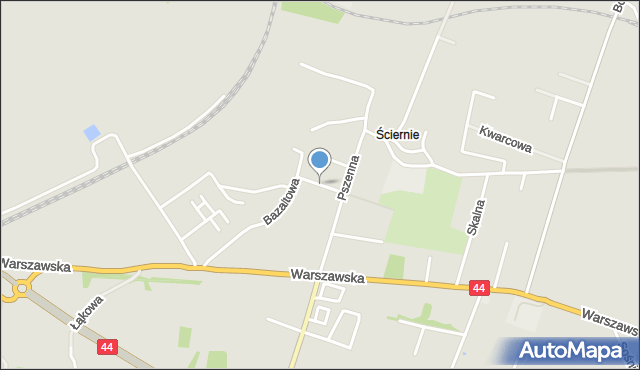 Bieruń, Marglowa, mapa Bieruń