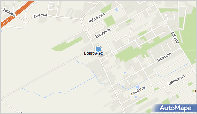 Bobrowiec gmina Piaseczno, Mazowiecka, mapa Bobrowiec gmina Piaseczno