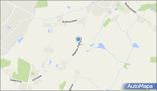 Boduszewo, Maków Polnych, mapa Boduszewo