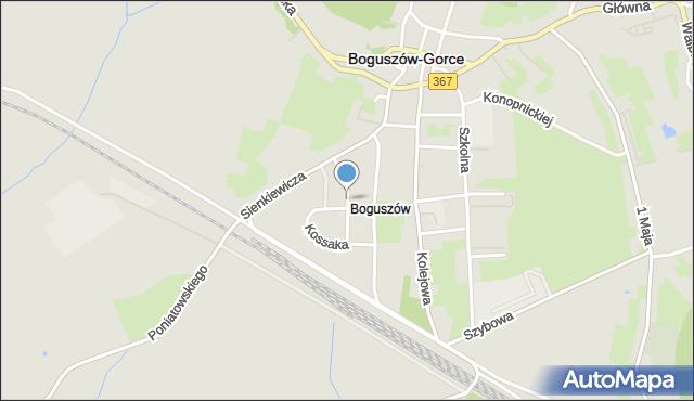 Boguszów-Gorce, Madalińskiego Antoniego Józefa, gen., mapa Boguszów-Gorce