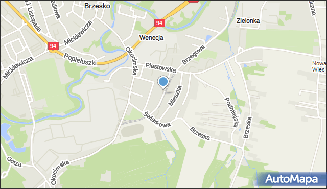 Brzesko, Marusarzówny Heleny, mapa Brzesko
