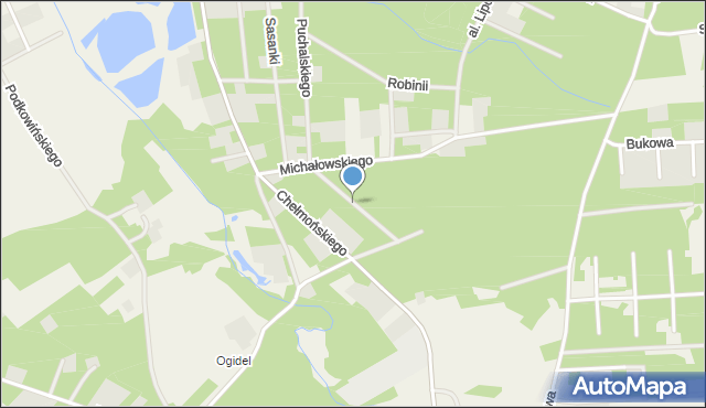 Budy-Grzybek, Malczewskiego, mapa Budy-Grzybek